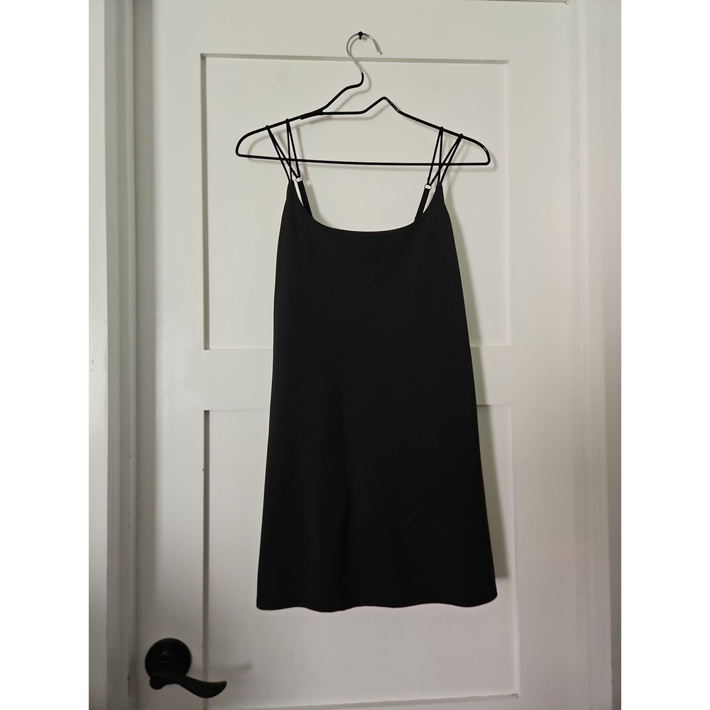 Abercrombie & Fitch Traveler Exercise Dress Black Short Sleeve Built In Shorts M